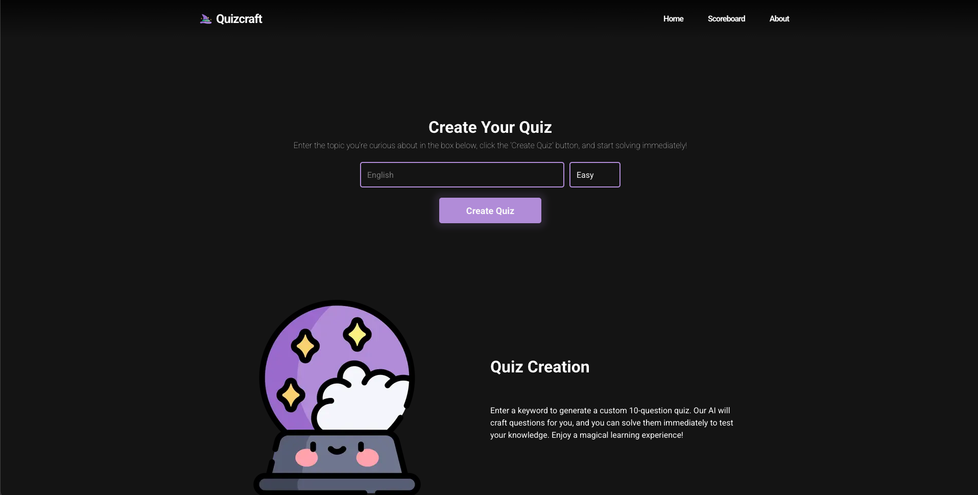 QuizCraft Application